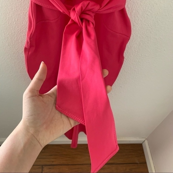 Free People Jumpsuit After Hours Flared Workout Athletic Belted Pink XS NWT - Picture 7 of 12